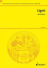 Melodien (Study Score ) by Gyorgy Ligeti| J.W. Pepper Sheet Music